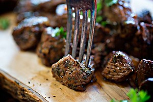 RECIPE: https://iamhomesteader.com/marinated-steak-bites/ We are kicking Steak Bites up a notch with this crazy good marinade! 🔉SOUND ON 🔉for some sexy fun! | Homestead Recipes