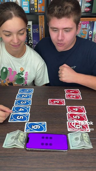 UNO challenge! #uno #boardgames #gamenight