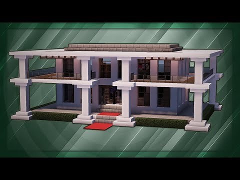 Minecraft: How To Build A Modern Mansion Tutorial (#7)