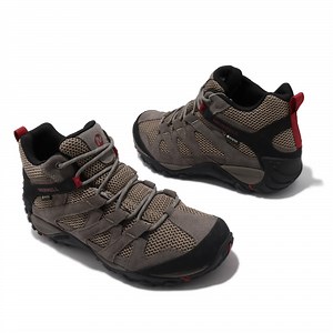 Merrell 登山鞋 Alverstone Mid GTX 防水 灰棕 黑 紅 男鞋 戶外 ML033023 | 登山鞋 | Yahoo奇摩購物中心