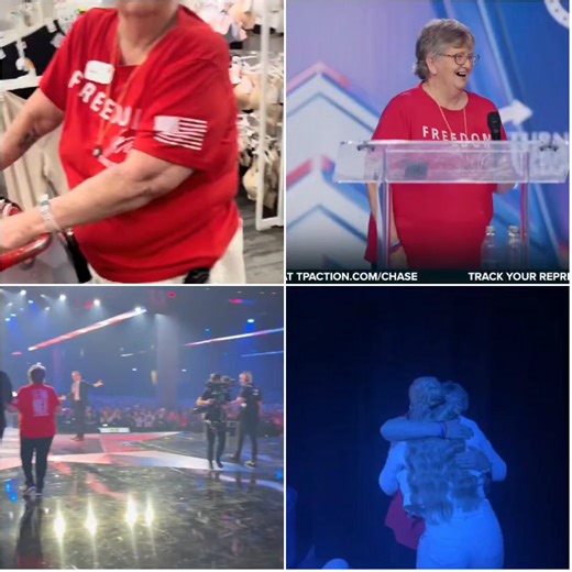 Jeanie Beeman, the Target employee who went viral after being harassed for wearing a shirt supporting Turning Point USA founder Charlie Kirk, received a massive standing ovation from tens of thousands at TPUSA’s AmericaFest 2025. Welcomed to the stage by Jack Posobiec and Benny Johnson, the crowd erupted in cheers — a powerful moment in defense of free speech. #AmericaFest2025 #TurningPointUSA #FreeSpeech #CharlieKirk #StandingOvation #PatriotMovement #AmericaFirst #CultureWar #ViralMoment | Vin