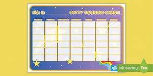 Star Themed Potty Training Chart