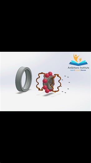 Ball Bearing Design in SolidWorks Step by Step SolidWorks Ball Bearing Assembly Tutorial #jaunpur