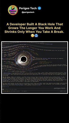 A Black Hole Is Eating This Programmer's Screen 😳🕳️