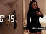 Blac Chyna shows off her curves in skin tight dress