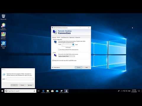 Hide or show the Remote Desktop connection bar