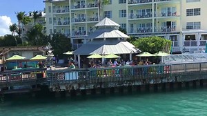 Sunset Pier at Ocean Key Resort and Spa: Any closer to the ocean and you'd be wet. Today we have Tony Baltimore onstage 1-4, and The Happy Dog plays the sunset show, 5-7pm. Please Join Us! #Since1983 #MusicontheWater at #ZeroDuval | Sunset Pier ~ Key West