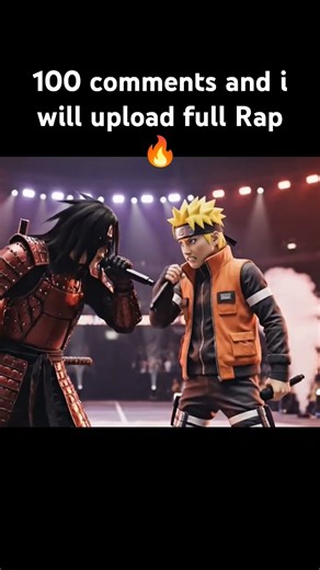 100 Comments and I uploade full rap #shorts #rap #anime