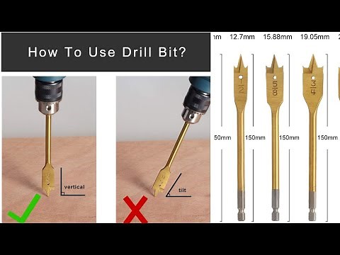 🔴 CÓMO USAR LAS [BROCAS PLANAS] PARA PERFORAR MADERA