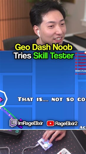 GD Noob Tries The Geometry Dash Skill Tester