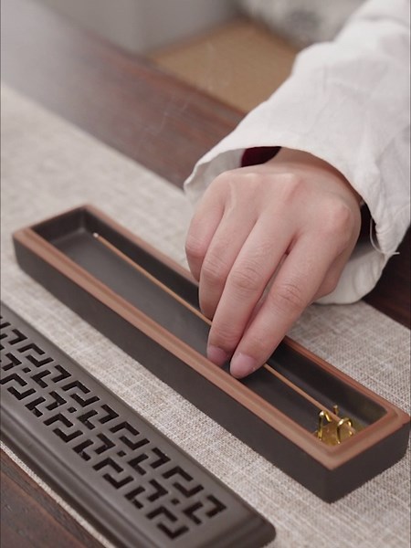 CEREMONY Incense Holder for Sticks，Ceramic Insence-Stick Holder Ash Catcher，Incense Holder Timkburner for Meditation Yoga Spa Room Decor