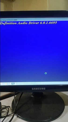 Audio driver installation