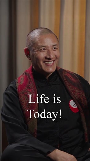 Tulku Lobsang • Tibetan Buddhist Master on Instagram: "“Yesterday is already dead, too late, tomorrow is not born, too early. What you have is today.” This is an excerpt from the interview Tulku Lobsang Rinpoche gave to Michael Pilarczyk (@mistermindset). You can find the full interview on Tulku Lobsang Rinpoche’s official YouTube channel. The link for the video can be found in the bio. #TulkuLobsang #BuddhistTeachings #BuddhistWisdom#Buddhism #LifeIsToday #Spirituality #MichaelPilarczyk #Awaken