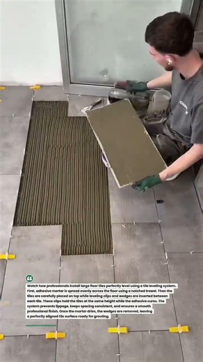 Perfect Tile Leveling System for Flawless Floors #tileinstallation #construction #tilingtools