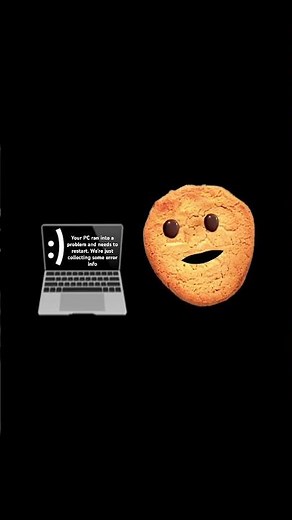 Windows error screen happy face😂