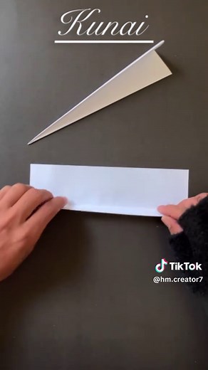 Cómo hacer un kunai de papel Minato