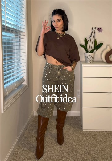 SHEIN outfit inspo 💛✨ are you on the team “jeans inside the boots” or “jeans covering the boots”? #sheingals #sheinoutfit #viralpants