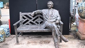 https://www.canonburyantiques.com/p/Large-Bronze-Garden-Bench-with-Lifesize-Albert-Einstein-Statue-1441381234/ Large Bronze Garden Bench with Lifesize Albert Einstein Statue | Canonbury Antiques | Facebook