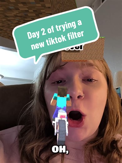 today was a Minecraft speeding game? I enjoyed it #minecraft #minecraftparkour #day2tryingnewtiktokfilter
