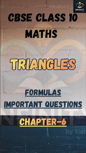 Class 10 Maths Chapter 6 – Triangles | Formulas & Important Questions 📐 #class10boardexam #triangles