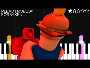 ROBLOX FORSAKEN - PLEAD | EASY Piano Tutorial