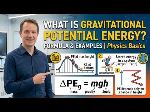 What is Gravitational Potential Energy? Formula & Examples | Physics Basics