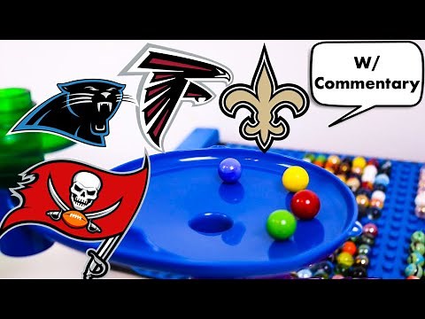 NFL Marble Race - NFC South | According to Marbles