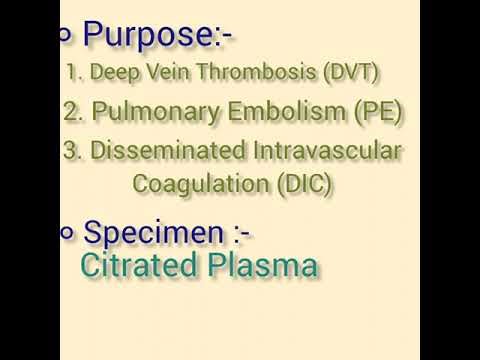 D-Dimer Test detailed explanation in hindi #mlt #hematolog#paramedical#viral#trending