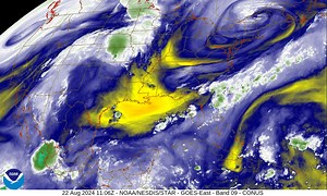 16K views · 208 reactions | In this imagery, NOAA's GOES East satellite is tapping into its water vapor channel to track the weather over the U.S. this morning. You can see a stubborn low still spinning over New England as monsoonal moisture flows into the Southwest. What's the forecast where you live? www.weather.gov | NOAA Satellite and Information Service | Facebook