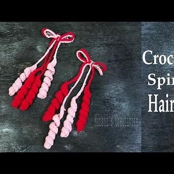 How To Crochet Spiral Hair Tie | Quick And Easy -Crochet Hair Accessory For Begginers