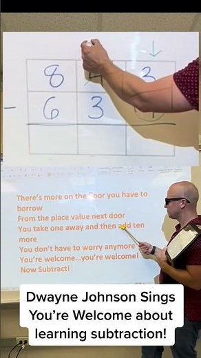 Borrow and Subtract with Hit Songs! #teach #elementarymath