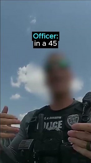 Why did this off-duty cop drive away?