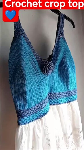 “Perfect Summer Crochet Outfit ☀️💃💙 #Shorts”