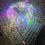 66ft LED Rope Lights for Outside, Outdoor String Light Waterproof Plug in with Remote & APP Controlled, 16 Million Colors Changing Music Sync Tube Lighting for Indoor Bedroom Christmas Decor