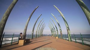 Going Down Whalebone Pier | Free Stock Video Footage