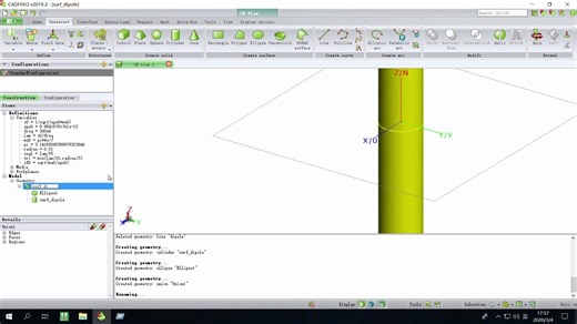 【不能开学之学FEKO】半波振子天线仿真