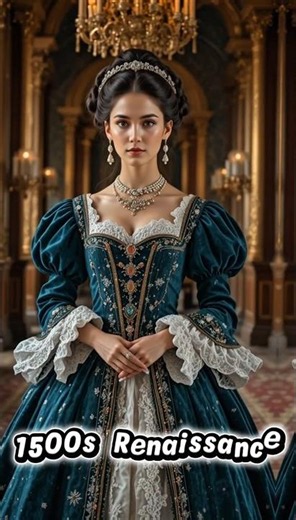 600 Years of French Women's Fashion Evolution 🇫🇷 | 1400s to 2026 #Shorts #France #history