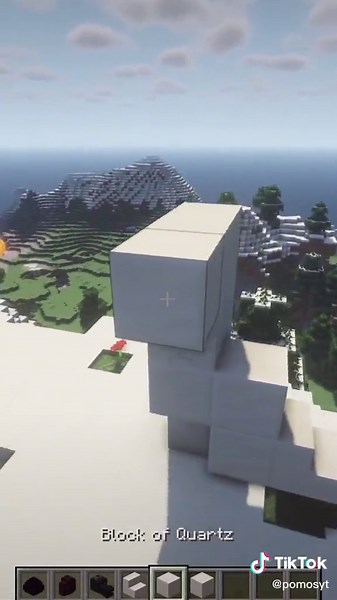 Dragon Slayer Statue! #minecraft #tutorial #minecraftstatue