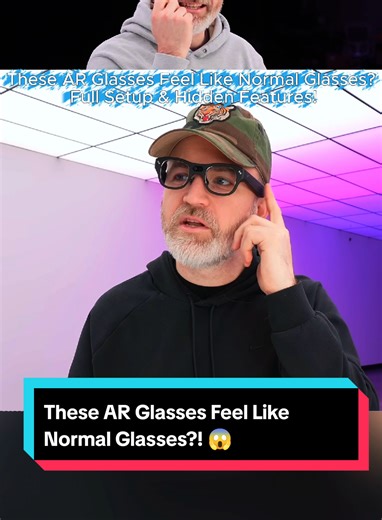 These AR Glasses Feel Like Normal Glasses?! 😱 Full Setup & Hidden Features! #ARGlasses #TechReview #GadgetUnboxing #NextGenTech #SmartGlasses