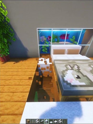 Minecraft: Aquarium Bed 🐟 #minecraft