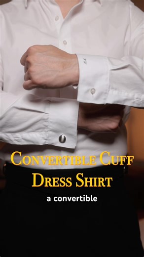 1 Shirt 2 Ways to Style (Convertible Cuff Dress Shirt)💡 #shirt #menswear #styletips