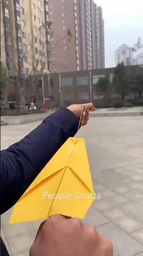 😮 How To Make A Rubber Band Paper Plane ✈️ #origami #diy #papercraft #plane #craft