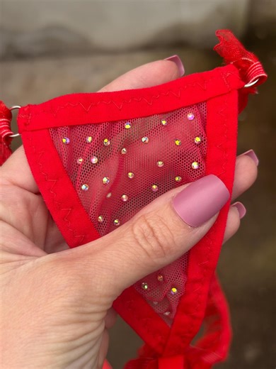 Lace Micro Thong: Extreme String Bikini, See Through Underwear, Rhinestones Underwear - Etsy