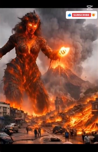 A Giant Lava Girl Appears and Destroys the City! 🔥 | ظهور فتاة حمم عملاقة تدمر المدينة