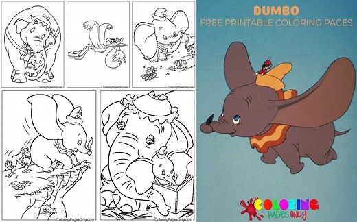 40  Dumbo Coloring Pages - Free Printable PDF & Online Coloring