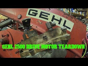 Teardown Drive motor on my Gehl 2500! Part 6. #gehl #motorswap #hydraulicdrivemotor