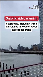 Six people died when a helicopter crashed into the Hudson River Thursday afternoon. New York City Mayor Eric Adams said three adults and three children were killed, including a family from Spain and the pilot. Their bodies have been recovered, he said. https://cbsn.ws/4j67Lks | CBS News