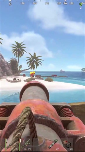 Cannons Go CRAZY on the Deep Sea #rust #naval #shorts