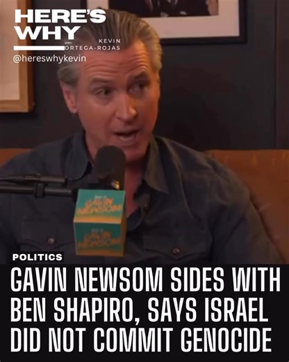 “I’m clear on my love for Israel,” Gavin Newsom tells racist podcaster Ben Shapiro that they are on the same side of the Israel-Gaza debate. Newsom admits he is not familiar with the definition of ‘genocide’ but agrees that Israel’s violence does not, in his opinion, equate to genocide. #HeresWhy #Politics #GavinNewsom #Democrats #MAGA | Mike B Mansplaining