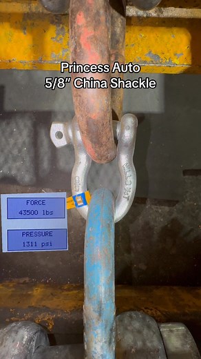 Watch a 5/8” shackle defy the rumors. Rated for 6,500lbs WLL, it holds firm way beyond, deforming in the process BUT, pushing 8x the load in a static pull. The steady bend shows true toughness under overload, a surprise twist on cheap gear myths. What’s the cheapest piece that’s surprised you with its strength? *NEVER exceed the working load limit (WLL) under any circumstances. Our destruction tests are conducted in a controlled environment solely to showcase gear strengths and failure points fo